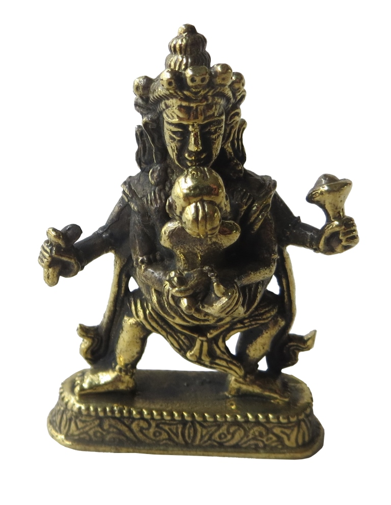 "Buddha Samantabhadra" (Yab-Yum) Messing 4,5 cm