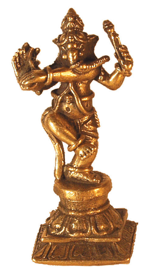 Ganesha tanzend Messing 3,5cm